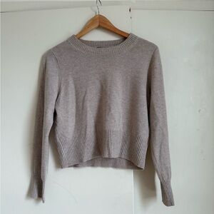 J. Crew Women's Taupe Crew Neck Sweater